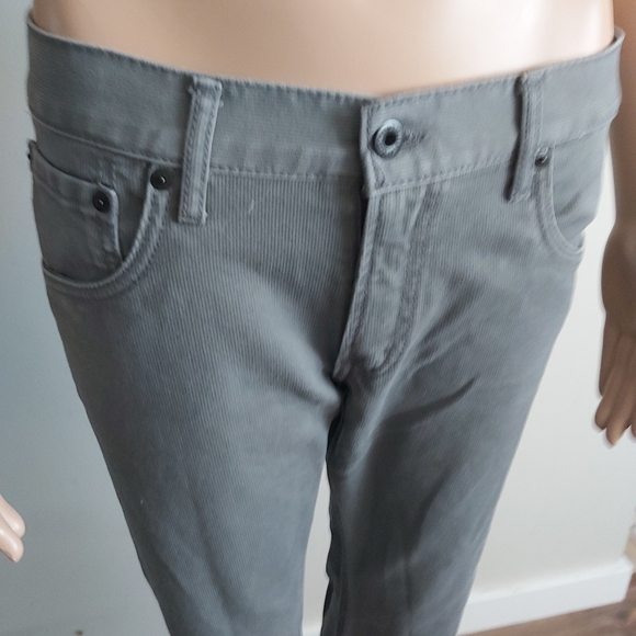 Levi's 513 gray corduroy slim straight mid rise jeans - Picture 3 of 14